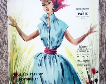 Catalogue Herbillon 49 / Eté 1953, magazine de mode, magazine vintage, mode vintage, mode enfant, mode femme, robe vintage