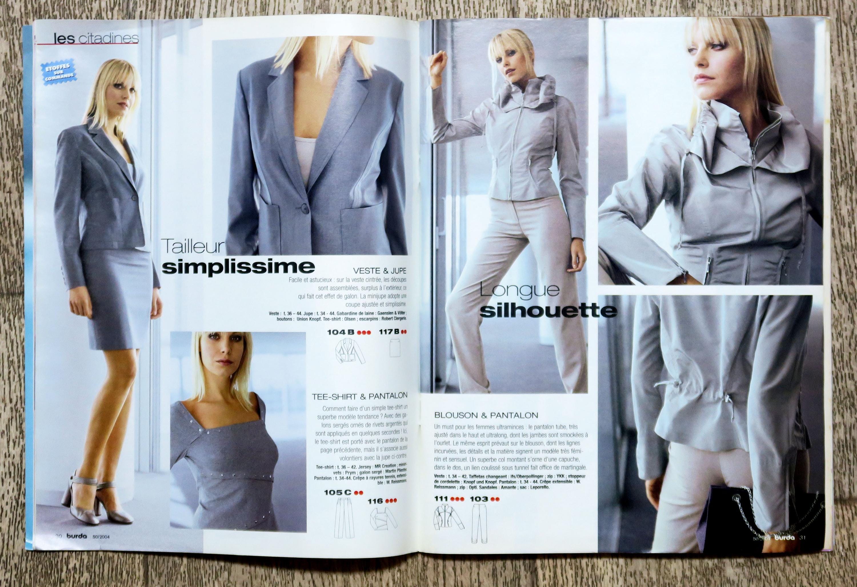 Magazine Burda Chic Intemporel Noir & Blanc - Février 2004 N°50 - Occasion