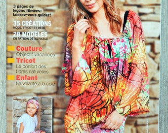 Magazine Fait main pas à pas de août 2011 (355), magazine couture, magazine tricot, patron couture, patron crochet, patron femme