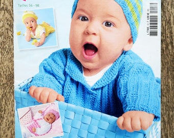 Anna knitting magazine special for baby 18, knitting magazine, knitting catalog, baby accessories, knit hat, knit layette, baby dress