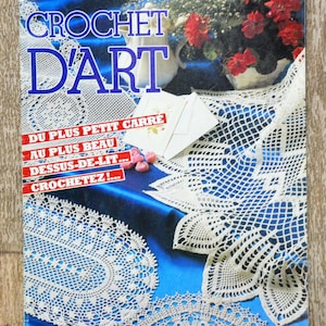 Knitting Magazine Art Crochet Selection 106, crochet magazine, crochet pattern, crochet tablecloth, crochet placemat, crochet cushion