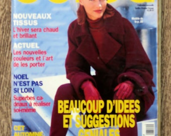 Magazine Burda d'octobre 1997, magazine de couture, patron Burda, patron de couture, patron vintage, patron robe, patron jupe, patron top