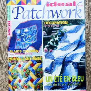 Ideal Patchwork Magazine 4H, patchwork magazine, patchwork pattern, patchwork blanket, patchwork bag, patchwork cushion