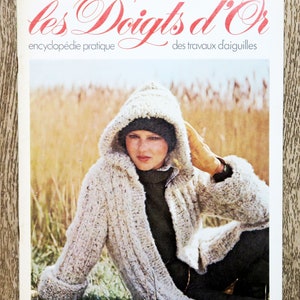 Les doigts d'or, encyclopédie des travaux d'aiguilles 33, tricot vintage, patron tricot, manteau en crochet, patron couture, tapis