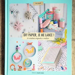 NEUF / DIY libro de papel, estoy empezando!, libro de ocio creativo, libro de cartón, libro de decoración, decoraciones de papel, BRICOLAje