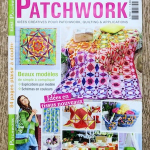 Elena Patchwork Magazine 55 / New fabric ideas, patchwork magazine, patchwork pattern, patchwork blanket, patchwork apron