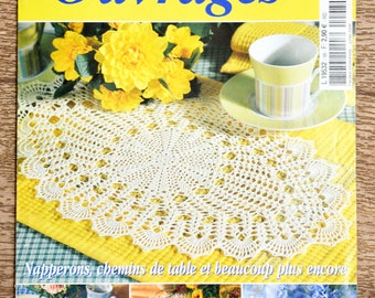 Sabrina Magazine All works 98, crochet magazine, crochet pattern, crochet doily, crochet decoration, table runner