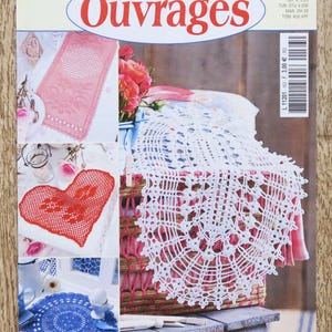 Magazine Diana Ouvrages 163, catalogue de crochet, magazine de crochet, schéma crochet, napperon au crochet, coeur en crochet