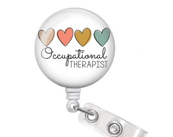 OT Badge Reel - Occupational Therapy Badge Reel - Occupational Therapist Badge Reel - OT Badge Holder - Occupational Therapist Gift