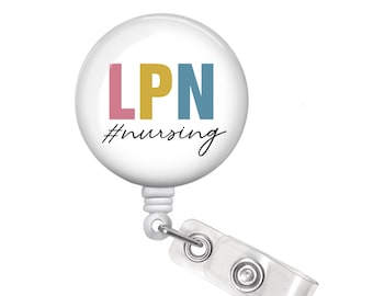 LVN Badge Reel Nurse Gift LVN Badge Holder lvn Squad Badge Reel Nurses Week Gift Nurse Graduation Gift Arrow Badge LVN Gift