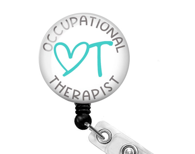 OT Badge Reel Occupational Therapy Badge Holder Occupational Therapist