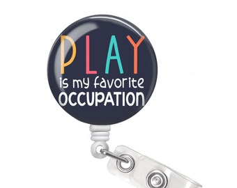 OT Badge Reel - Occupational Therapy Badge Reel - Occupational Therapist Badge Reel - Occupational Therapist Gift - Pediatric OT Badge Reel