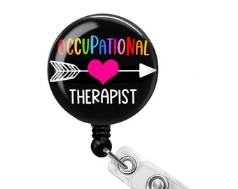 OT Badge Reel - Occupational Therapy Badge Reel - Occupational Therapist Badge Reel - Occupational Therapist Gift - OT Badge Holder