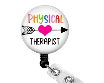 Physical Therapist Badge Reel Physical Therapy Badge Reel Physical  Therapist Badge Holder Physical Therapy Badge Holder Gift 