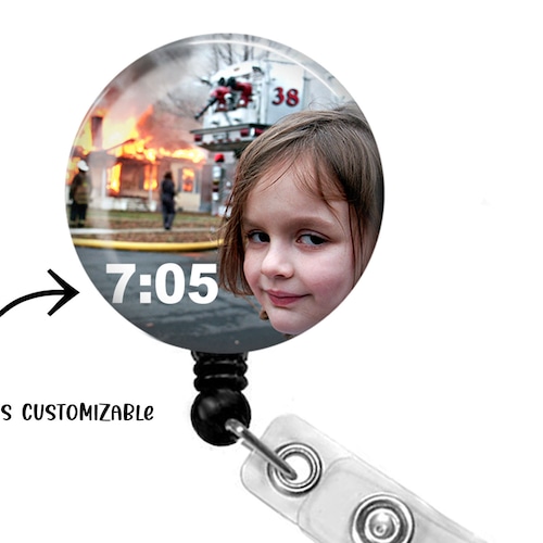 Funny Badge Reel Humerus Retractable Badge Holder Name Etsy