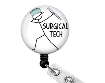 Sonographer Badge Reel – Glitter Irregular Shape, Retractable, Alligator Clip, Funny Ultrasound Tech Gift