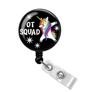 Occupational Therapist Badge Reel - Occupational Therapy Badge Reel - OT Badge Holder - Unicorn Badge Reel - OT Squad