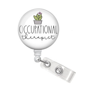 OT Badge Reel - Occupational Therapy Badge Reel - Occupational Therapist Badge Reel - Occupational Therapist Gift - OT Badge Holder