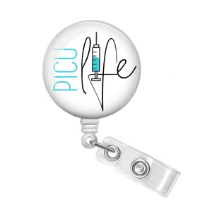 PICU Nurse Badge Reel - PICU Nurse Badge Holder - Peds ICU Nurse Badge Reel - Pediatric Intensive Care - Pediatric Nurse Badge Reel