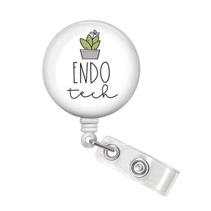 Endoscopy Technician Badge Reel - Endoscopy Tech Badge Reel - Endo Tech Badge Reel - Endo Tech Badge Holder