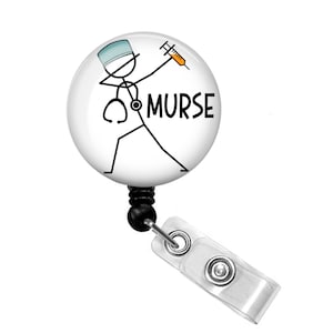 Murse Badge Reel - Murse Badge Holder - Nurse Gift - Male Nurse Badge Reel - Male Nurse Badge Holder - Man Nurse Badge Reel - Guy Nurse