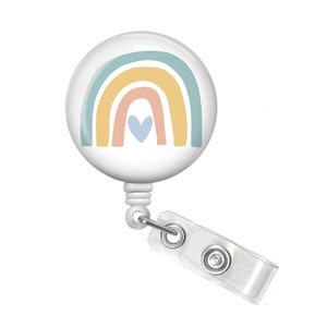 Rainbow Badge Reel - Rainbow Badge Holder - Rainbow ID Holder