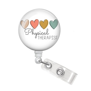 Physical Therapist Badge Reel - Physical Therapist Badge Holder - Physical Therapy Badge Reel - Physical Therapy Badge Holder