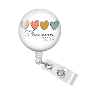 Pharmacy Tech Badge Reel - Pharmacist Badge Reel - Pharmacy Badge Reel - Pharmacy Badge Holder - Pharmacy Technician Gift