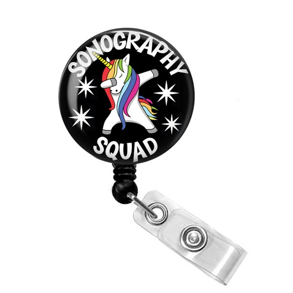 Sonographer Badge Holder - Ultrasound Badge Reel - Ultrasound Tech Gift -  Sonographer Gift - Sonographer Badge Reel - Unicorn Badge Reel