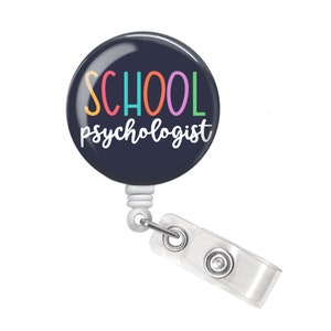 School Psychologist Badge Reel - School Counselor Badge Reel - School Psychologist Badge Holder - School Psychologist Gift