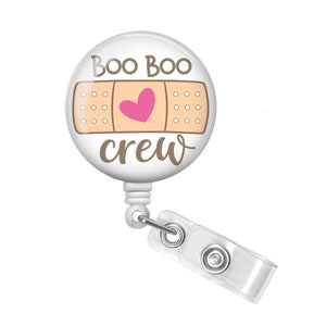 WOC Nurse Badge Reel - Wound Care Nurse Badge Reel - WOC Nurse Badge Holder - Wound Care Nurse Gift - Boo Boo Crew Badge Reel