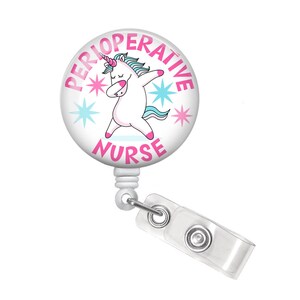 Perioperative Nurse Badge Reel - Perioperative Nurse Badge Holder - Perioperative Nurse Gift - Perioperative Nurse Unicorn Badge Reel