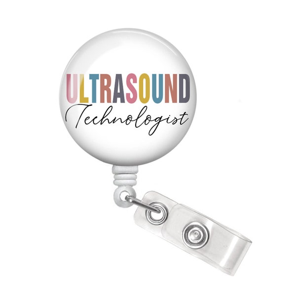 Sonographer Badge Holder - Ultrasound Badge Reel - Ultrasound Gift -  Sonographer Gift - Sonographer Badge Reel - Ultrasound Technologist