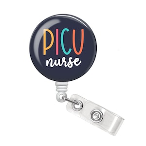 PICU Nurse Badge Reel - PICU Nurse Badge Holder - Peds ICU Nurse Badge Reel - Pediatric Icu Nurse Badge Reel - Pediatric Intensive Care Unit