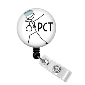Patient Care Technician Badge Reel - Patient Care Technician Badge Holder - Patient Care Tech Badge Reel - Patient Care Tech Badge Holder