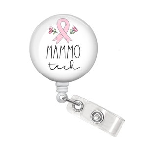 Mammographer Badge Reel - Mammo Tech Badge Reel - Mammographer Badge Holder - Mammo Technician - Mammo Tech Gift