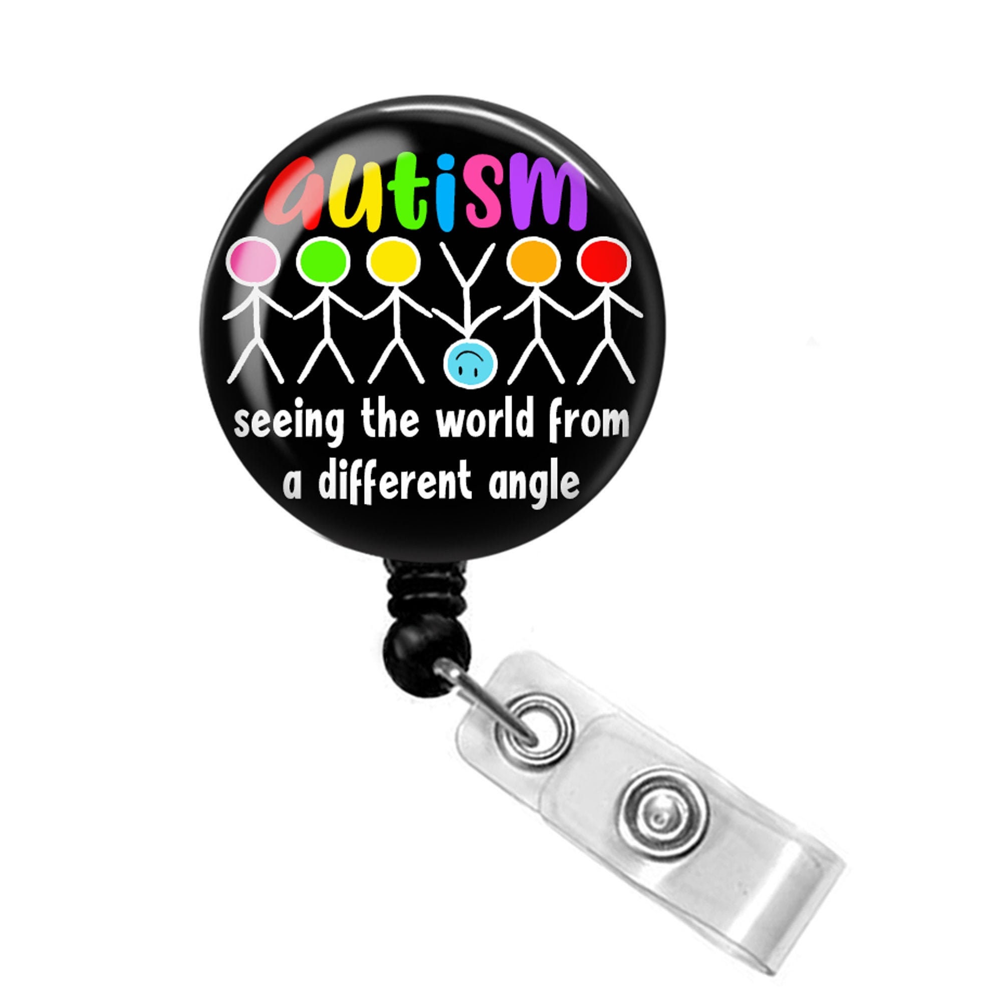 Autism Badge Reel - Autism Badge Holder - Autism Awareness - Autism Badge  Buddy - Seeing the World From a Different Angle