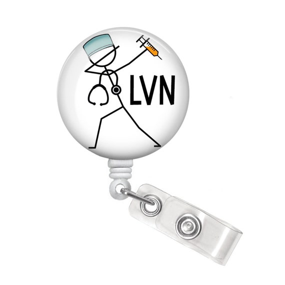 LVN Badge Reel LVN Badge Holder Nurse Gift LVN 