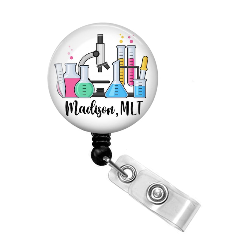 Clinical Lab Scientist Gift Clinical Lab Scientist Badge Reel Lab Badge Reel Lab Technician Badge Reel Medical Lab Technician Gift
