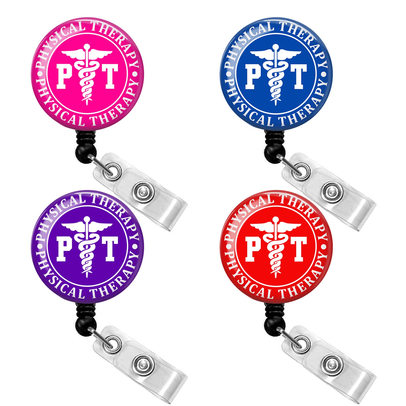 Physical Therapist Badge Reel Physical Therapy Badge Reel Etsy