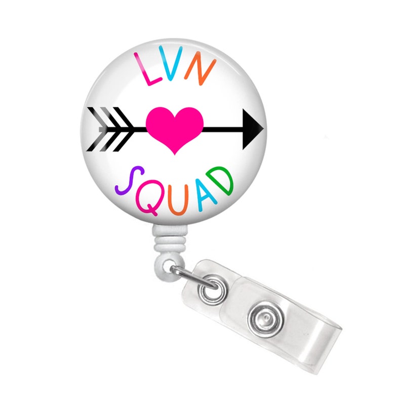 LVN Badge Reel Nurse Gift LVN Badge Holder lvn Squad Badge Reel Nurses Week Gift Nurse Graduation Gift Arrow Badge LVN Gift