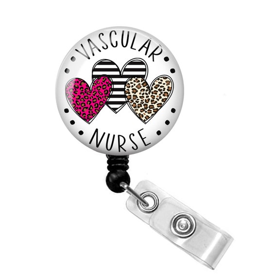 Vascular Nurse Badge Reel Vascular Tech Badge Reel PICC Line Nurse Badge  Reel Hearts Badge Reel Vascular Badge Holder -  Canada