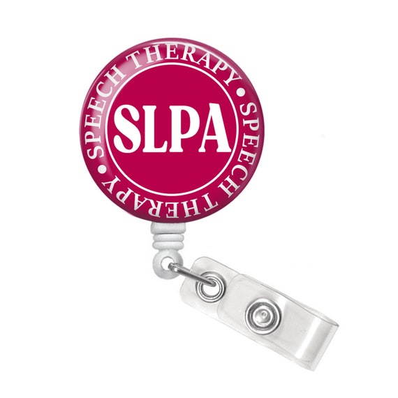SLPA Badge Reel Speech Therapist Badge Reel SLPA Badge Holder