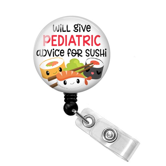 Pediatric Nurse Badge Reel Pediatric Nurse Badge Holder Pediatric