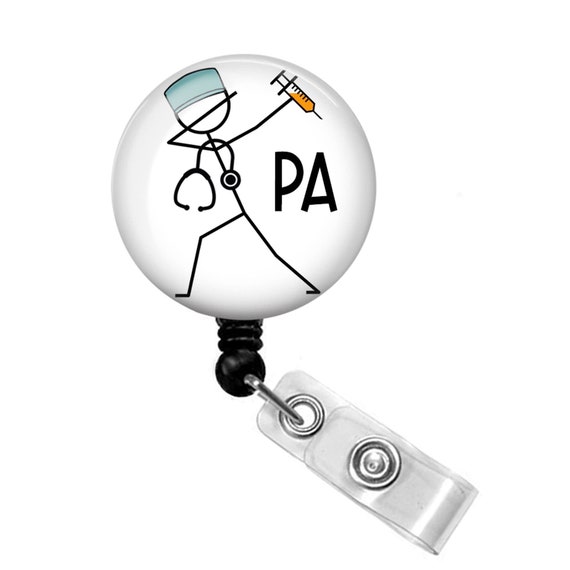 Physician Assistant Badge Reel PA Badge Reel Physician Assistant Badge  Holder PA Badge Holder Physician Assistant Gift 