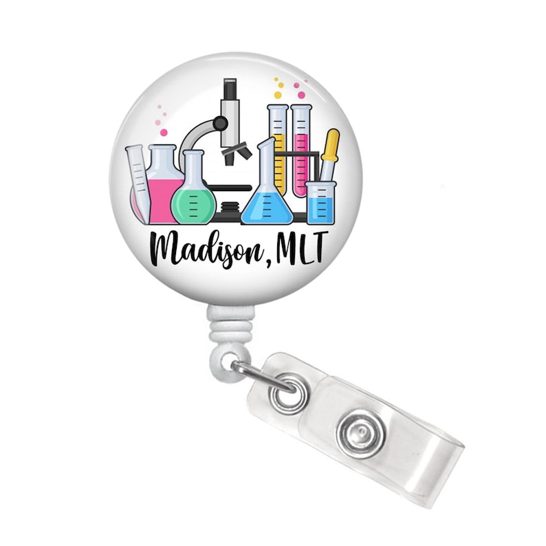 Clinical Lab Scientist Badge Reel Lab Technician Badge Reel Etsy