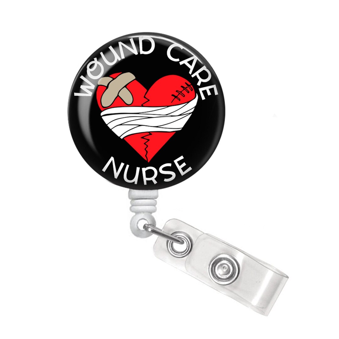 Wound Care Nurse Badge Reel WOC Nurse Badge Reel Wound Care Nurse Badge