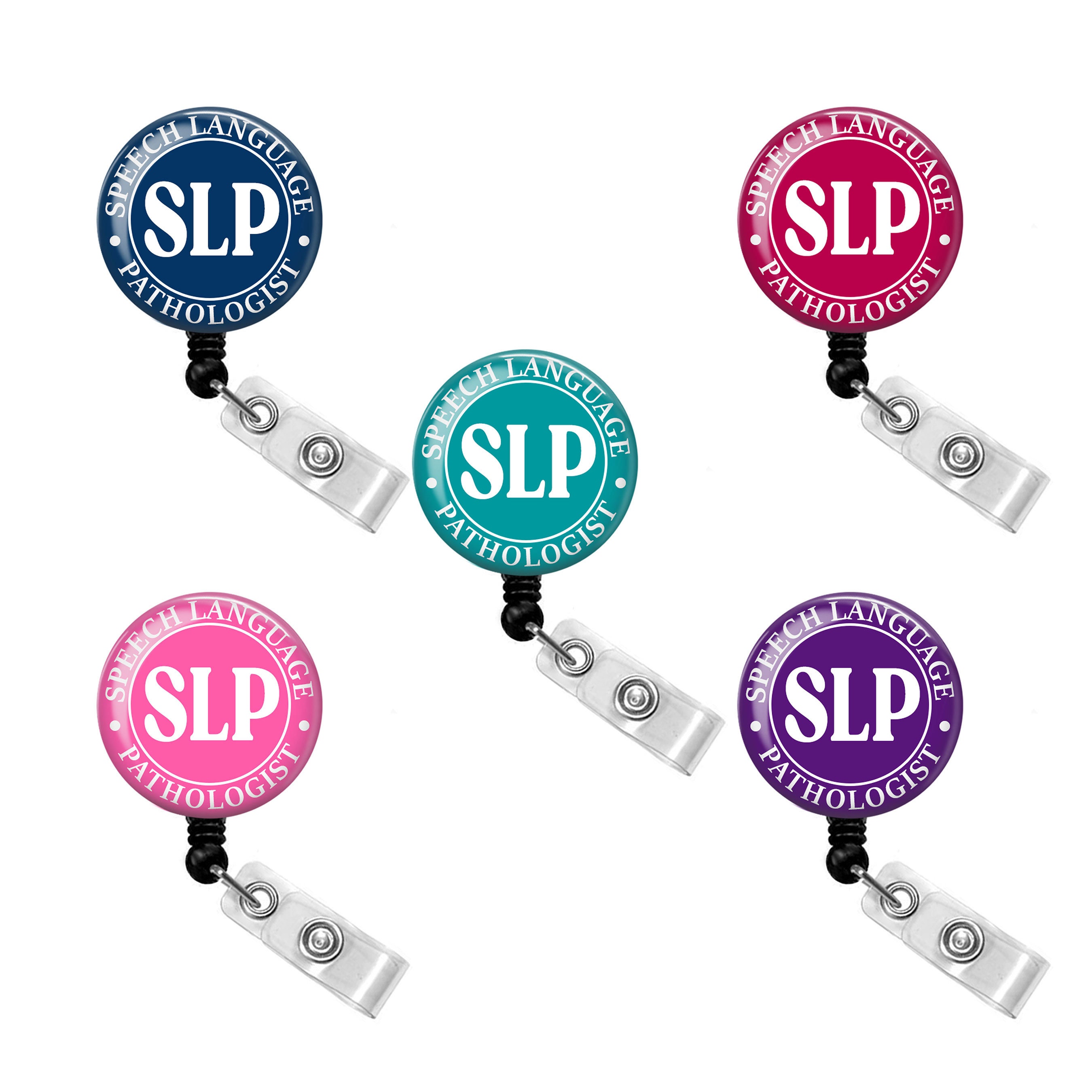 Slp Ribbons SLP Badge Reel Speech Therapist Badge Reel SLP Badge - Etsy