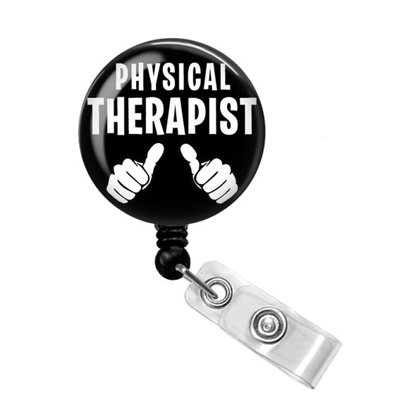Physical Therapist Badge Reel - Physical Therapy Badge Reel - Physical Therapist Badge Holder - Physical Therapy Badge Holder