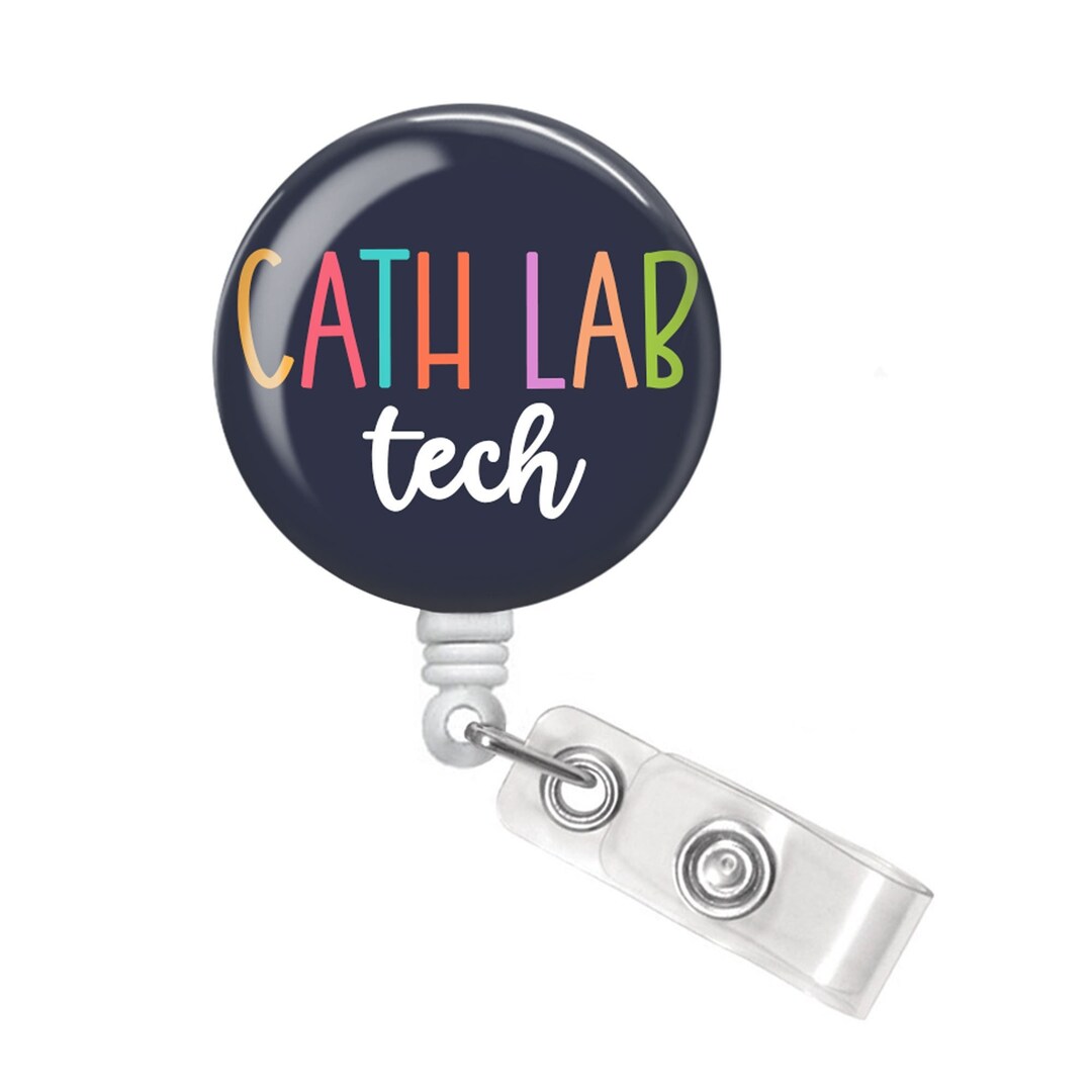 Cath Lab Badge Holder Cath Lab Badge Reel Cath Lab Tech Badge Reel